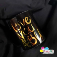 gold name mug