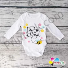 I have got a secret baby romper, custom baby romper