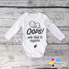 oops we did it again baby romper