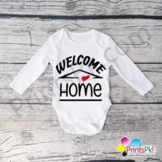 Welcome home baby romper