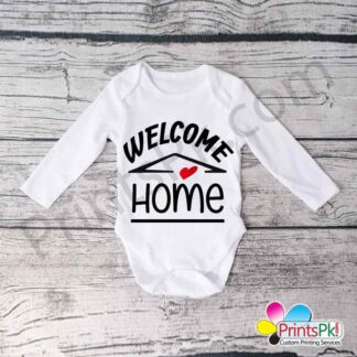 Welcome home baby romper