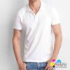 Customized Polo Shirt Printing, White Polo (PC Fabric)