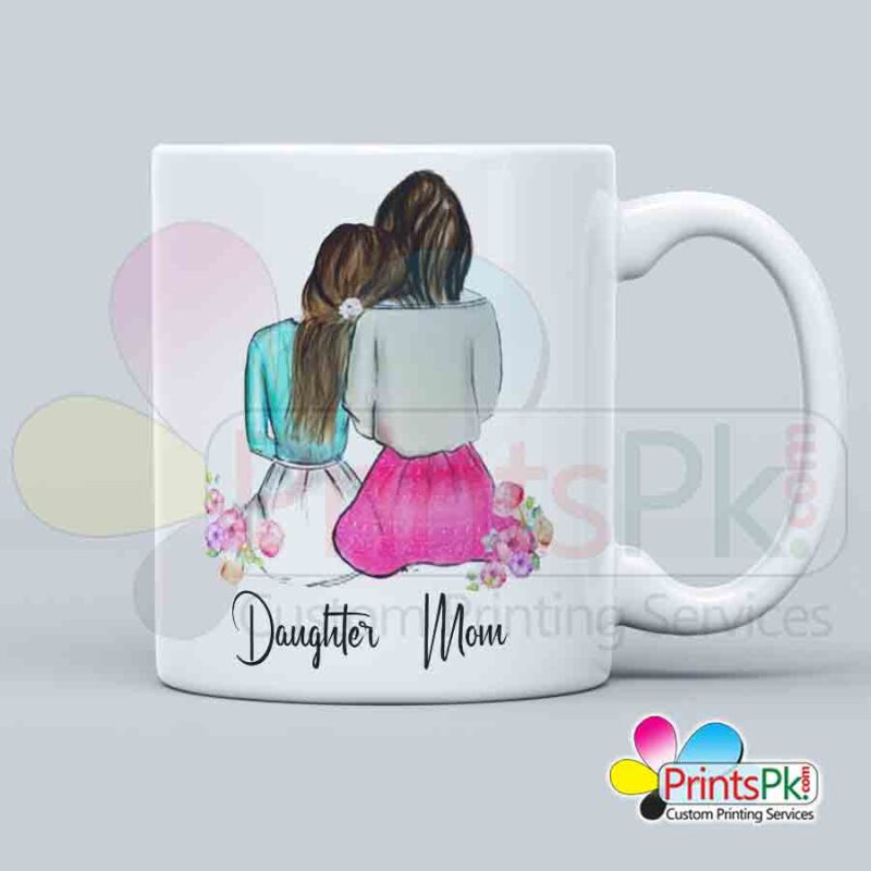 Customized mug for mother and daughter