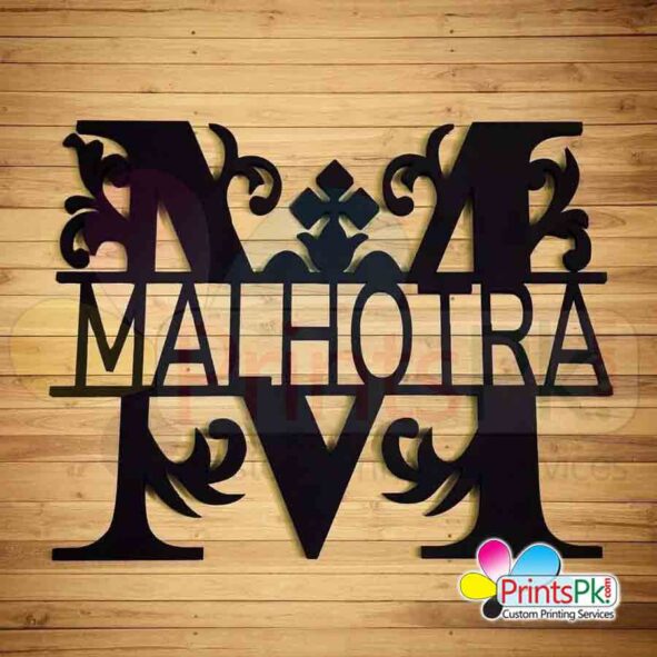 Customized Acrylic Name Initials For Wall Decoration, acrylic name for wall,