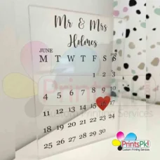 Transparent Picture frame, calender frame