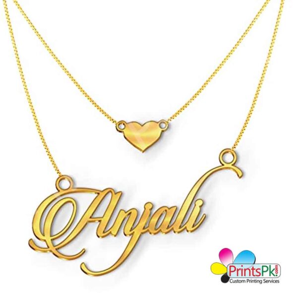 custom name 2 chain necklace