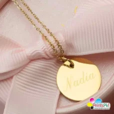 Customized Name Coin Necklace, Personalized Coin Locket