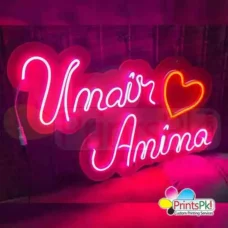 Customized Couple Name Neon Sign, Personalized Neon Signs Led Light,