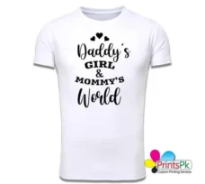 Daddy's girl mommy's world t-shirt