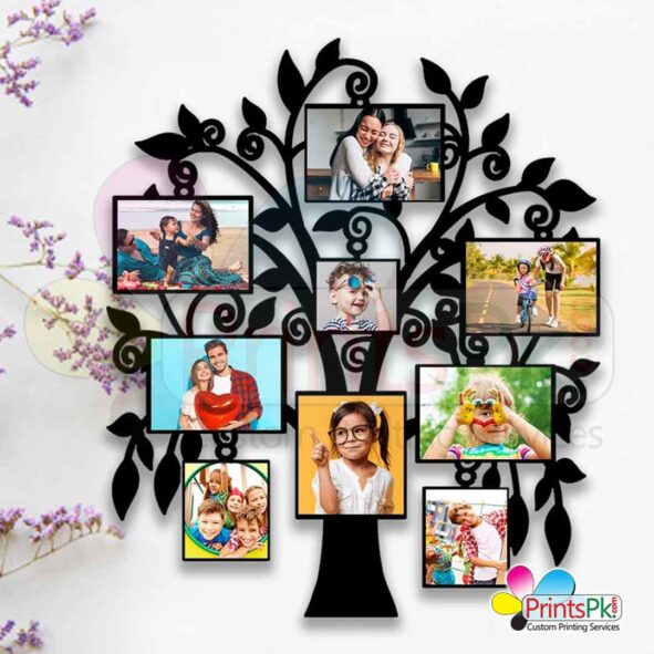 Family Tree Pictures Frame, Customized Family Tree Frame For Modern Home Wall Decoration, Create your Acrylic Family Tree Photos Frame