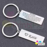 Customized Text Metal Keychain, personalized name metal keychain