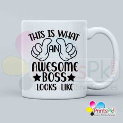 This Is What An Awesome boss looks like mug for boss