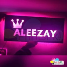 Customized LED light Name Wall Frame