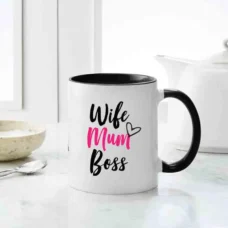 wife mum Boss Mug, Inappropriate thoughts mug