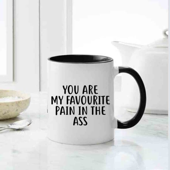 You Are My Favourite Pain In The Ass Mug, inappropriate thoughts mugs