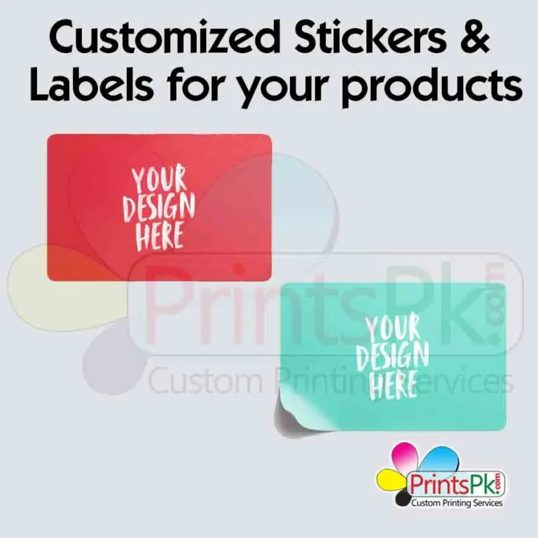 Custom Design Card size Stickers (Size: 2.2 x 3.4 Inches)