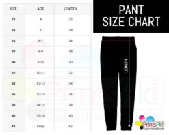 School Pant Size Chart,